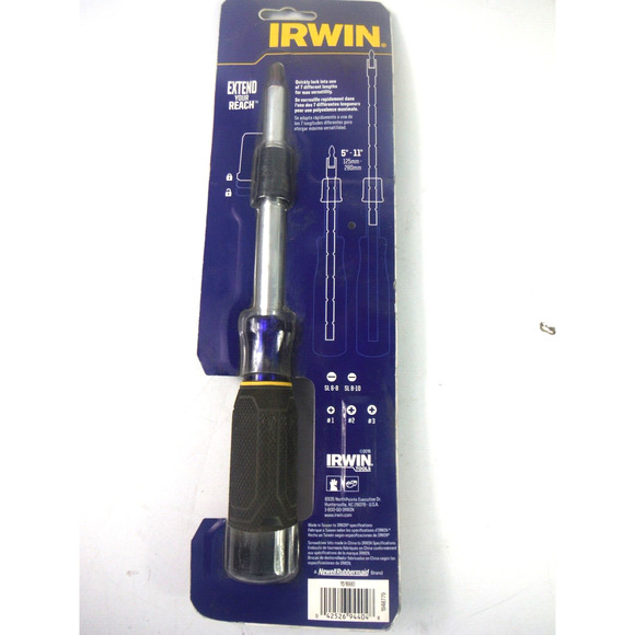 New Irwin Tools 1948779 Extending Driver Screwdriver with 5 Impact Bits - Picture 5 of 5